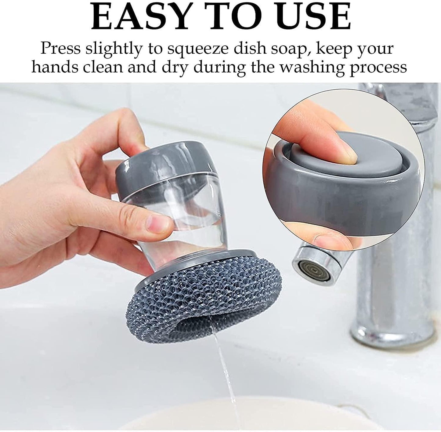 🎉Buy one pack get 1 free🎉 Kitchen Soap Dispensing Palm Brush